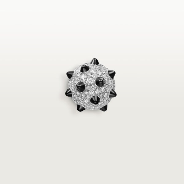 Clash[Un]limited Earring White gold, onyx, diamonds